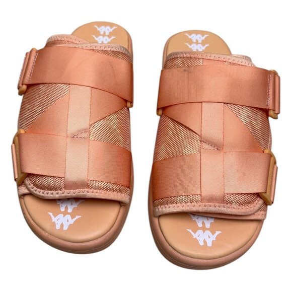 KAPPA Cushioned Strap Summer Casual Peach Slides Sandals Mens 9 US - Picture 4 of 6